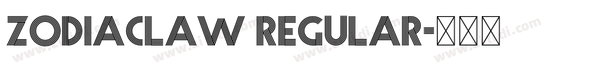 zodiaclaw Regular字体转换 zodiaclaw Regular字体转换